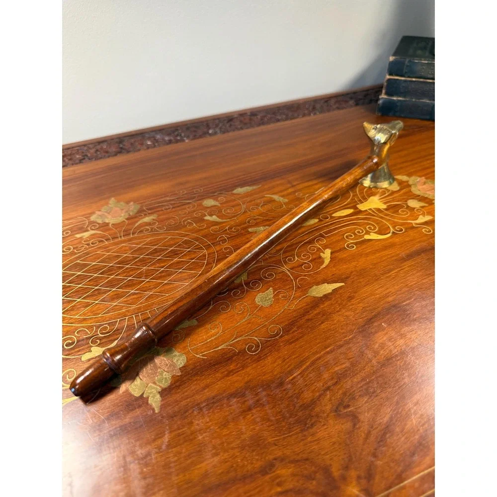 Vintage Brass Deer Candle Snuffer